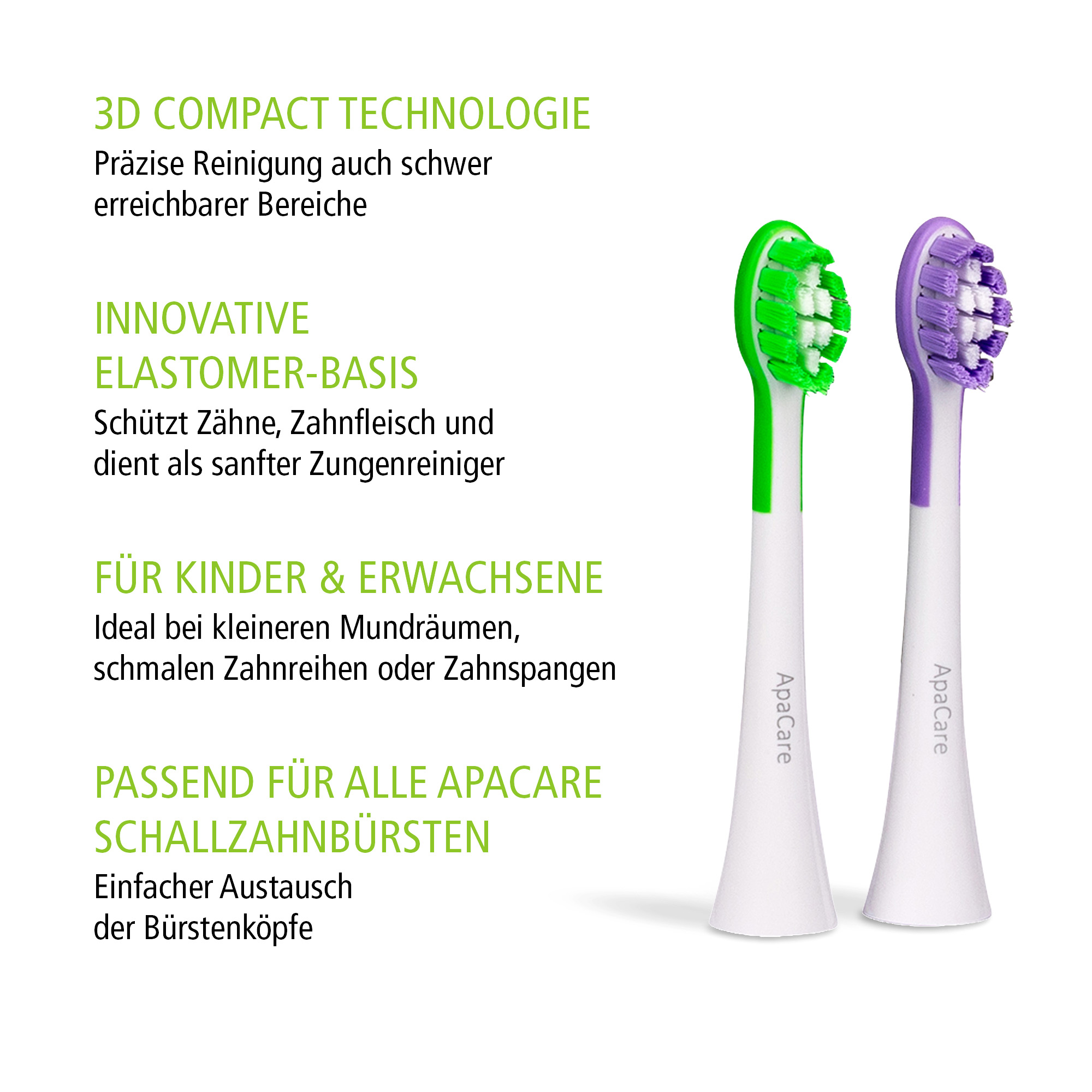 Sonic 3D Compact Bürstenköpfe Set 2 St.