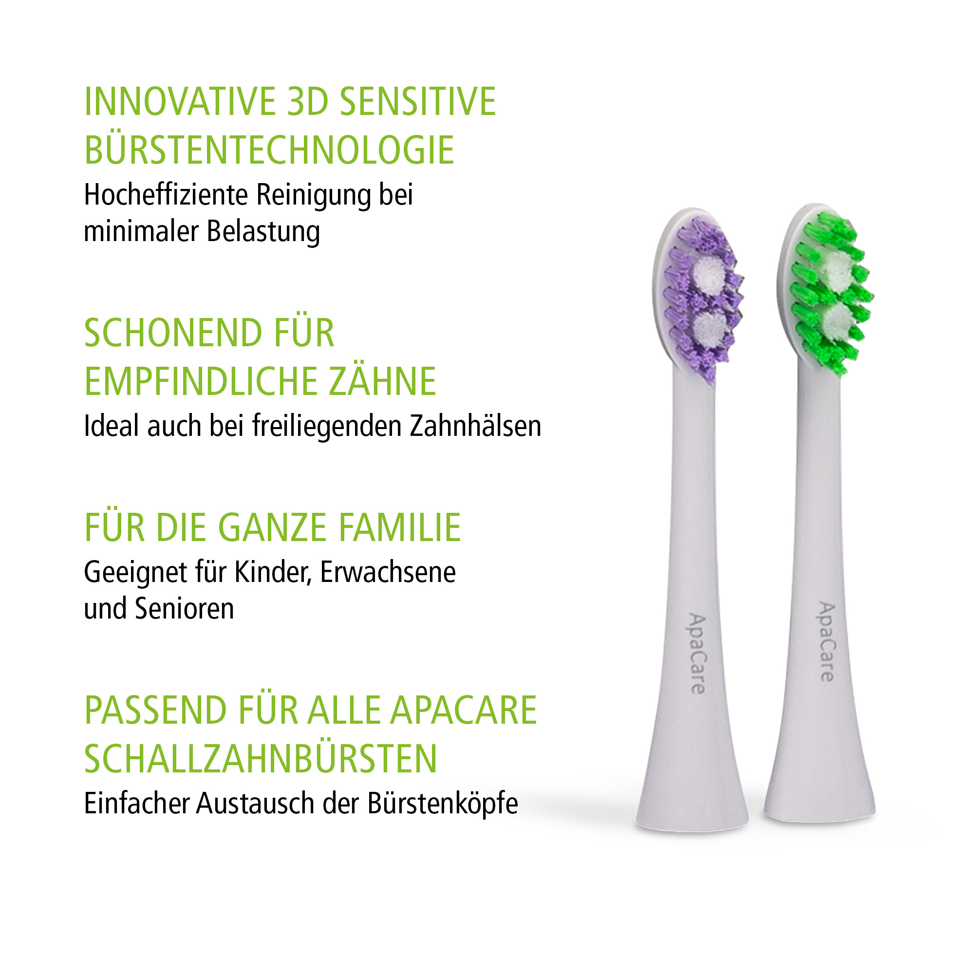 Sonic 3D Sensitive Bürstenköpfe 2 St.