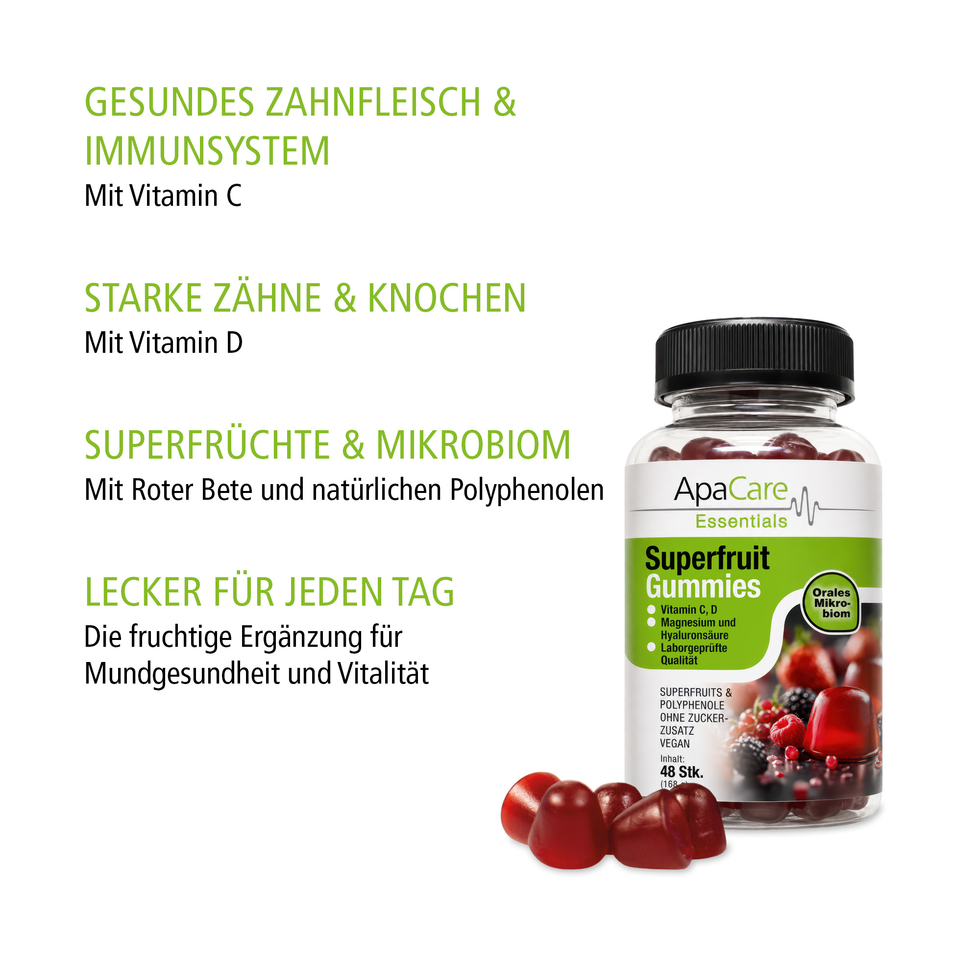 ApaCare Essentials Superfruit Gummies 168g
